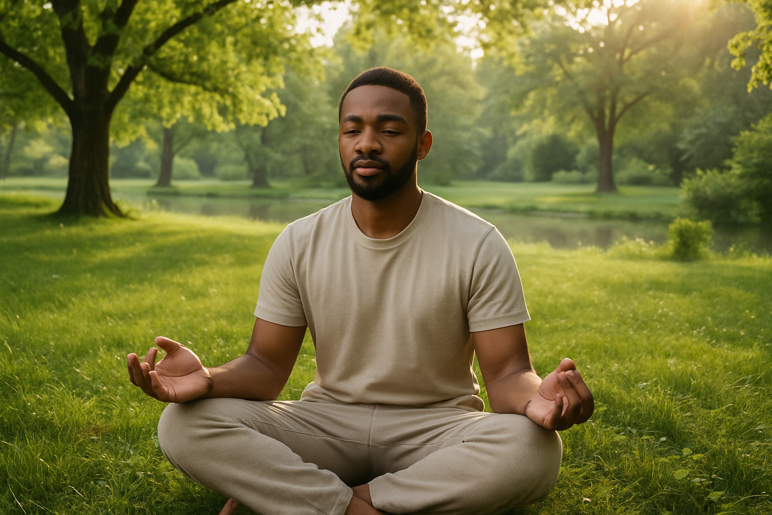 person practicing meditation in a peaceful setting - wellness lifestyle tips