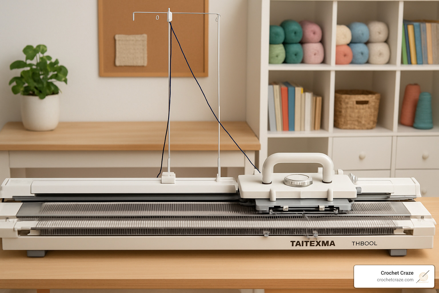 Taitexma TH860L extended bed knitting machine - double bed knitting machine