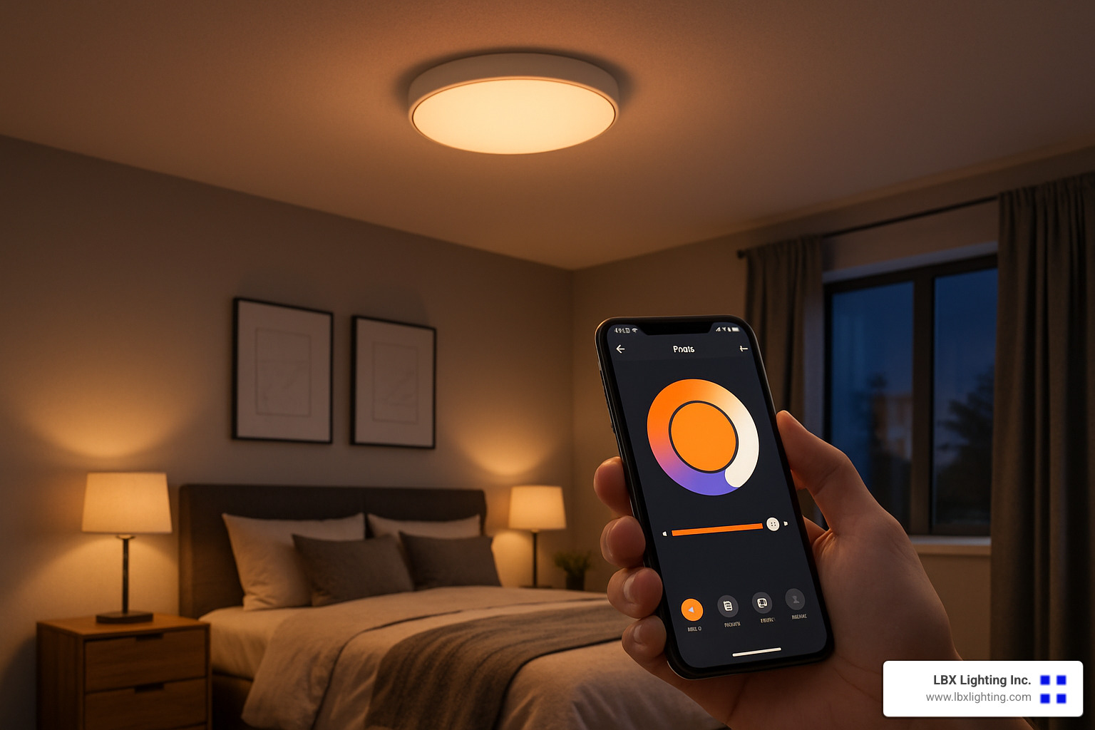 app-controlled smart ceiling light - bedroom ceiling lights
