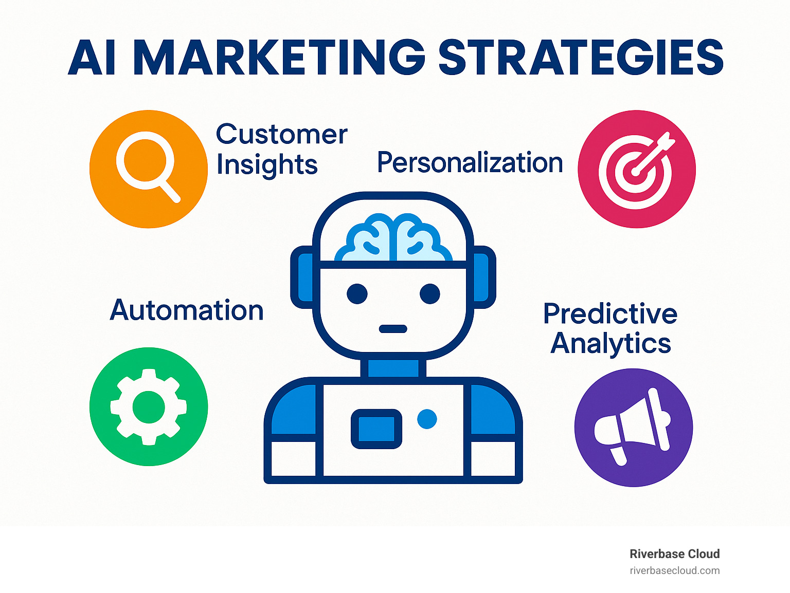 suggest another image - AI marketing strategies infographic 