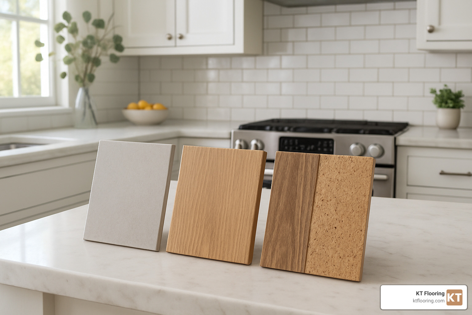 flooring samples - Best flooring for kitchens