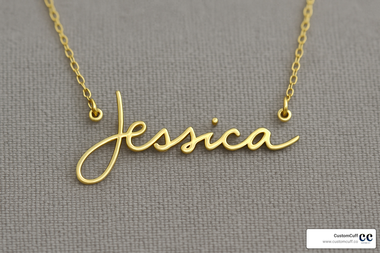 Neat gift box containing a 14k gold handwriting necklace with custom engraving, ready for gifting - custom handwriting necklace 14k gold