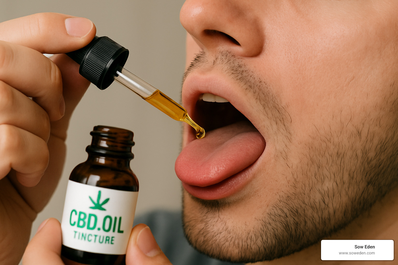 dropper under tongue - full spectrum cbd tincture