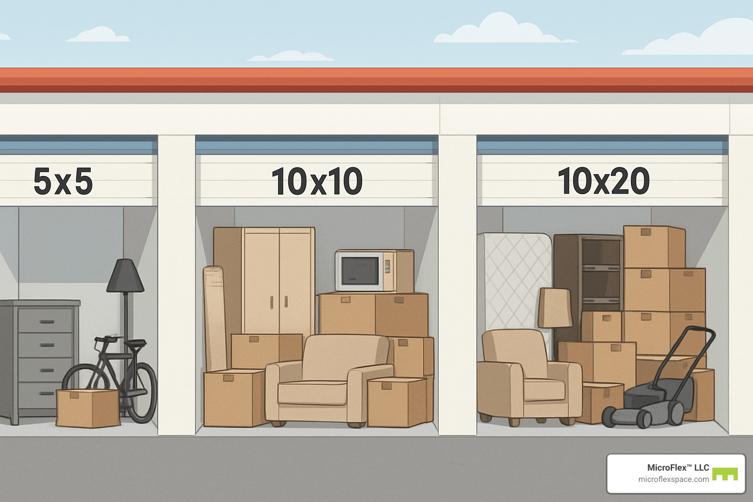 storage unit sizes comparison - how much is a storage unit in birmingham