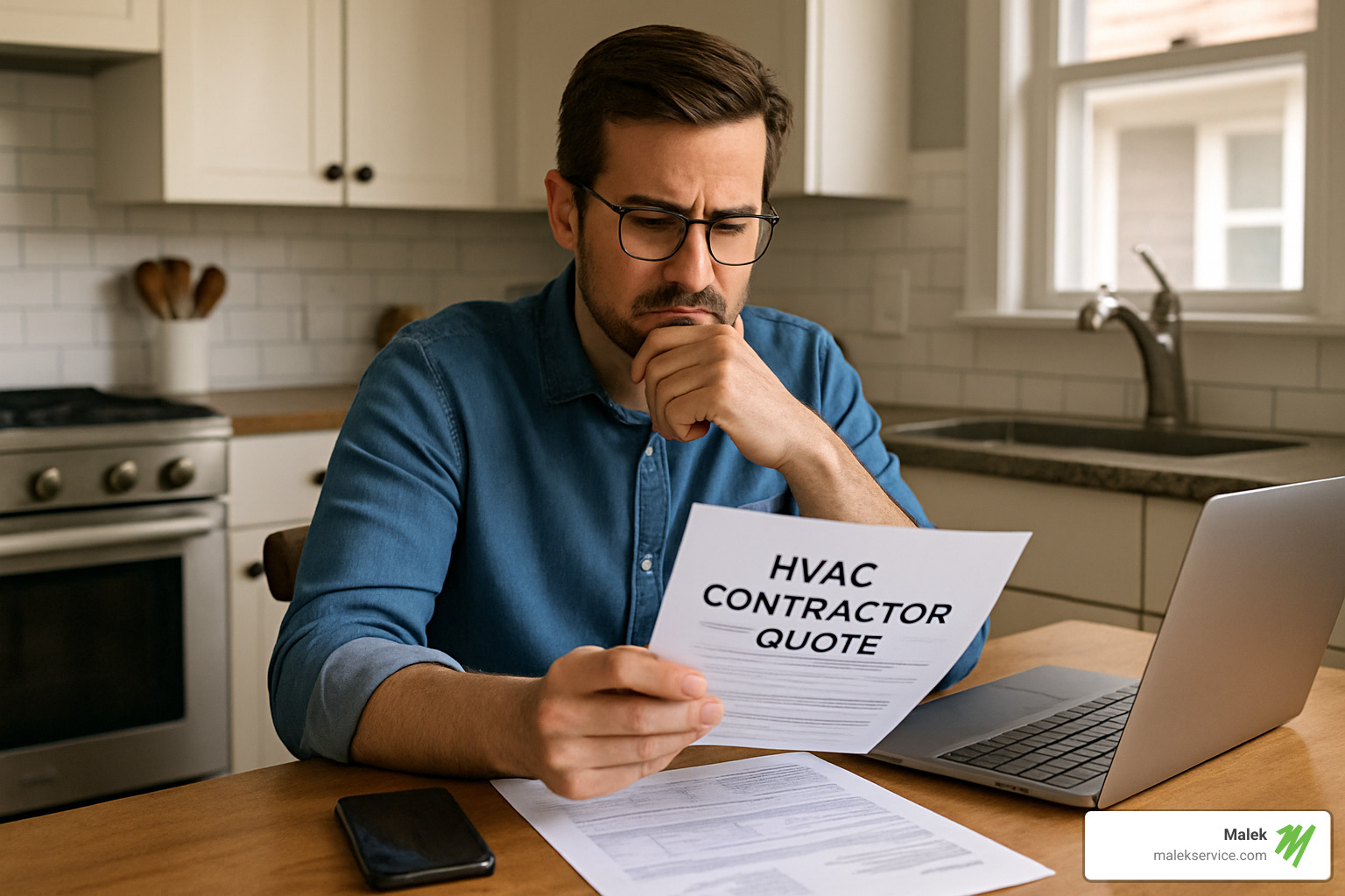 homeowner comparing quotes - HVAC contractors college station
