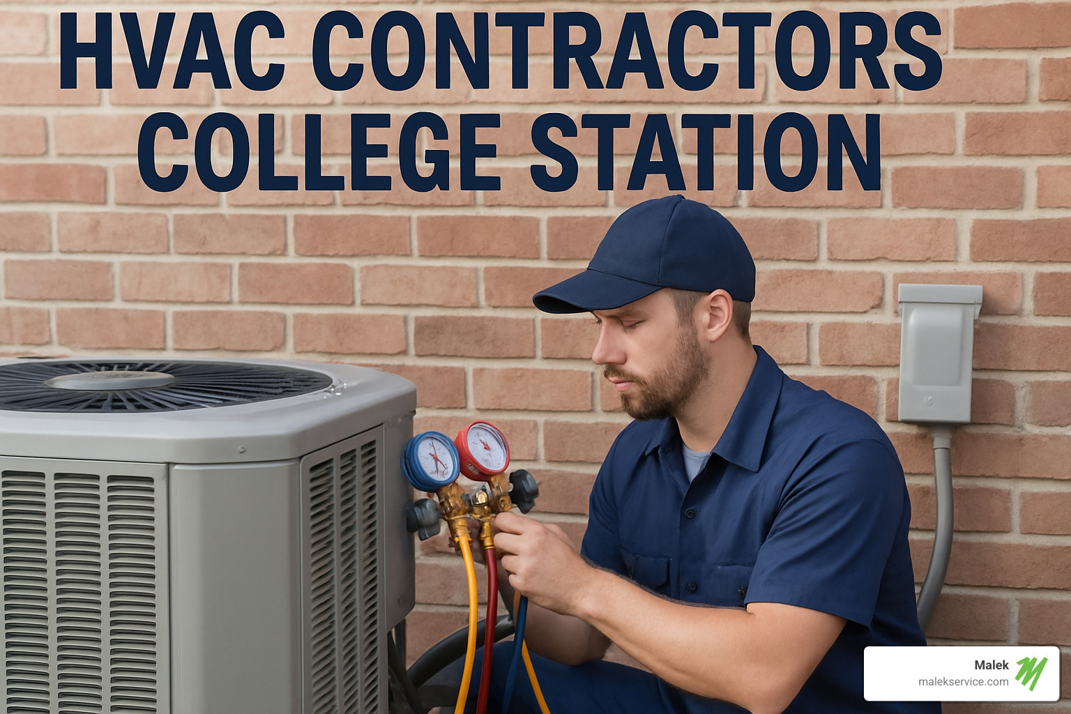collage of service vans - HVAC contractors college station