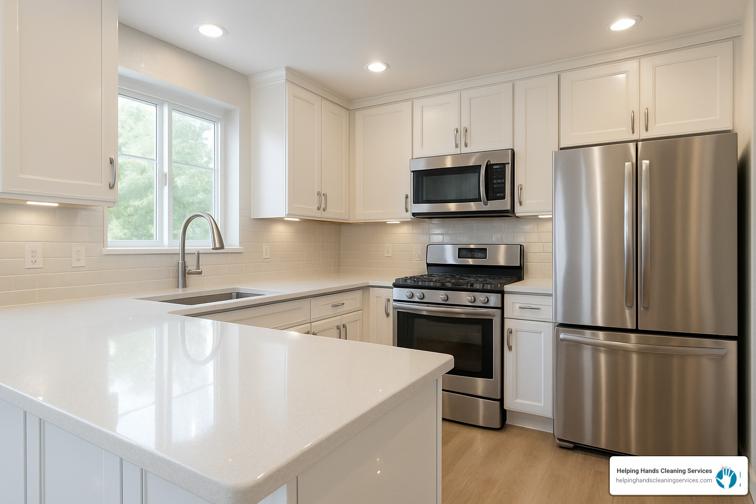 gleaming kitchen finish - maid service glen ellyn