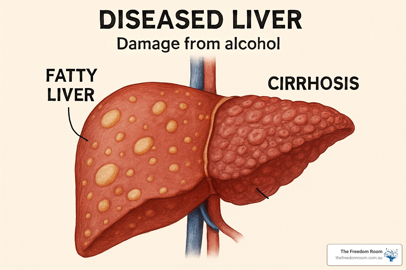 diseased liver illustration - long term health effects of binge drinking diseased liver illustration - long term health effects of binge drinking