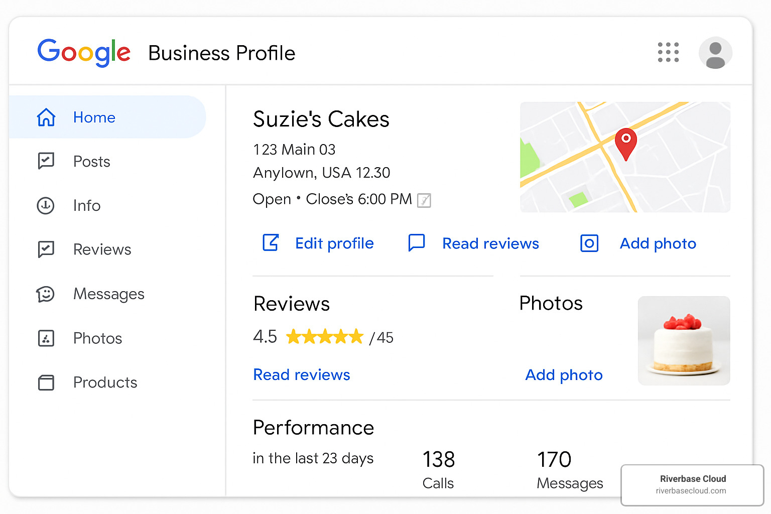 GBP dashboard - Local search optimization service