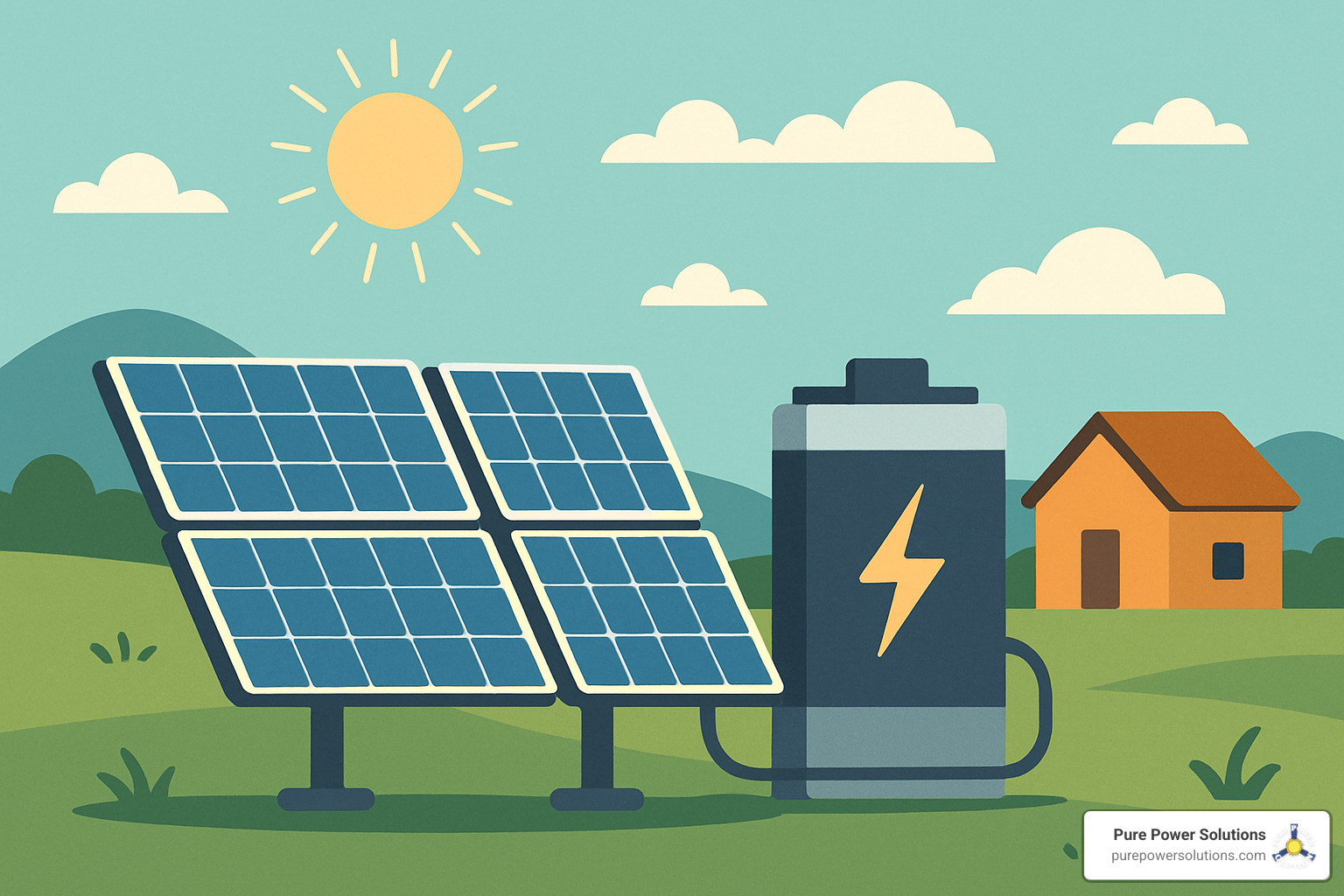 sizing worksheet showing daily energy audit, solar calculations, and battery requirements - solar power with battery storage to make electricity off-grid