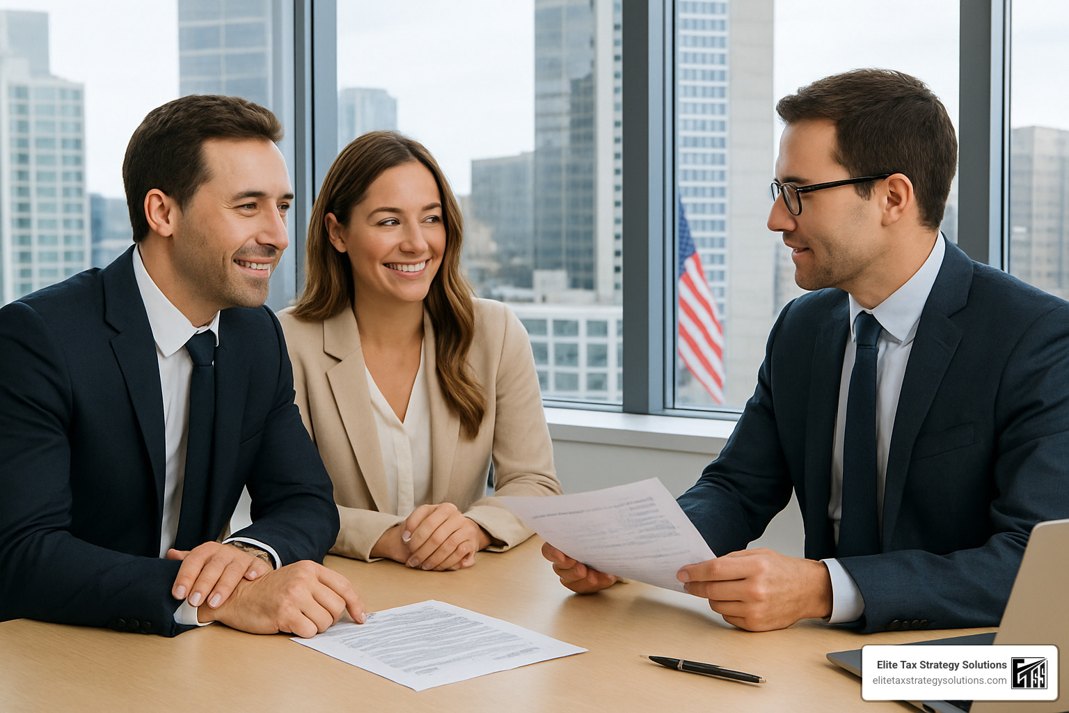 professional adviser meeting with clients - tax reduction strategies for high income earners uk