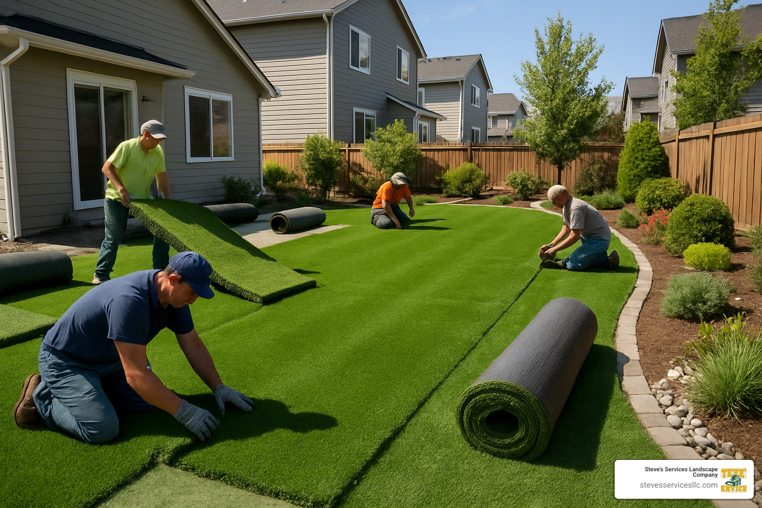synthetic turf installation - Lawn Installation Services