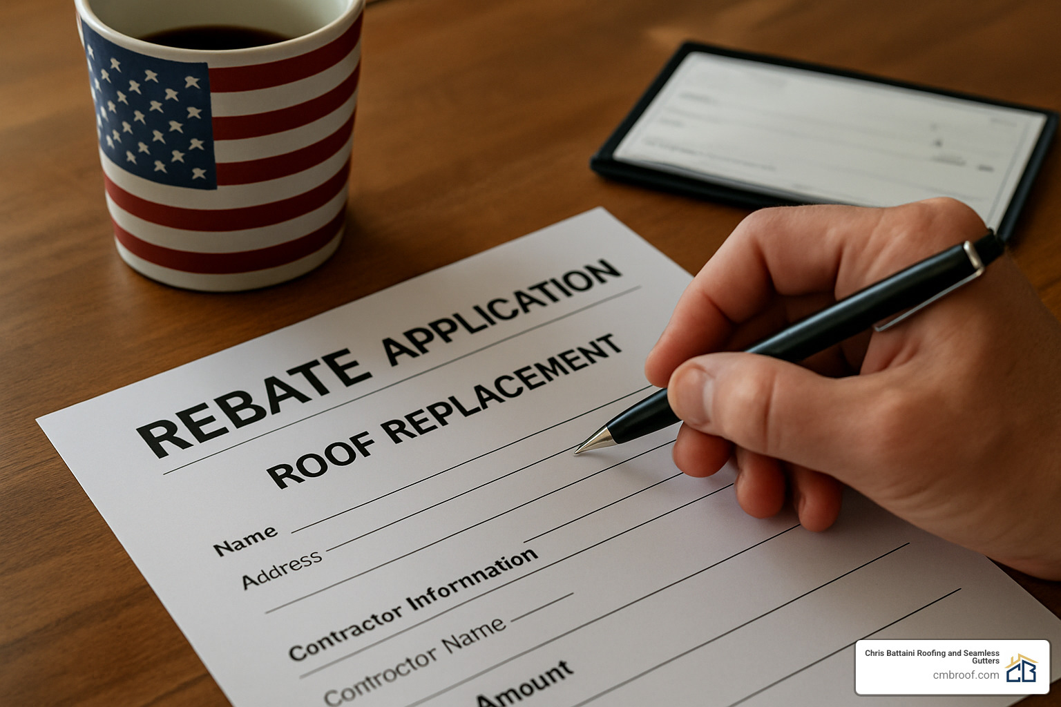rebate application form - new roof cost estimate