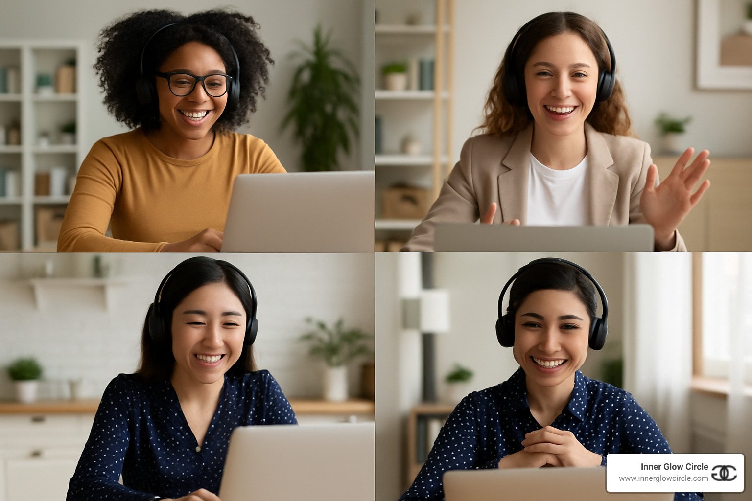 Virtual coaching session between empowered women - Women's empowerment life coaching