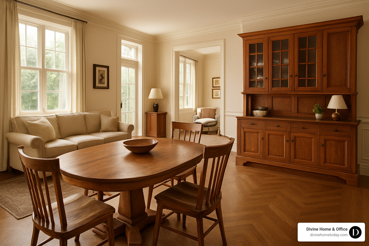 neat custom furniture in luxury interior - custom high quality furniture