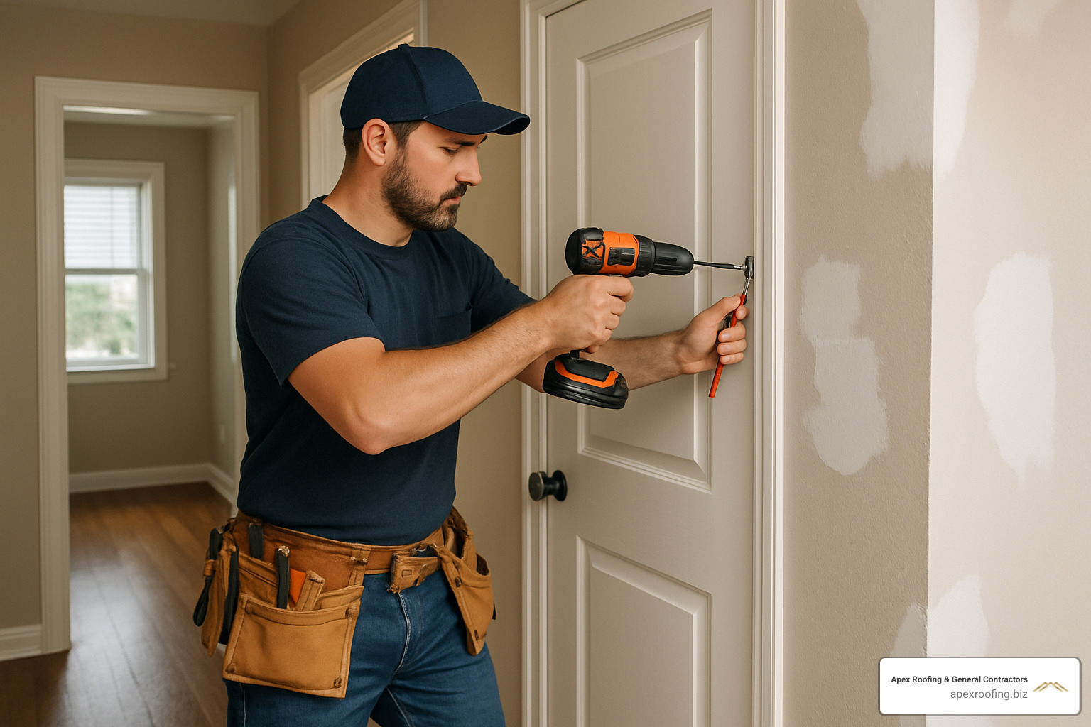 Professional handyman working on home repairs - Local handyman contractors