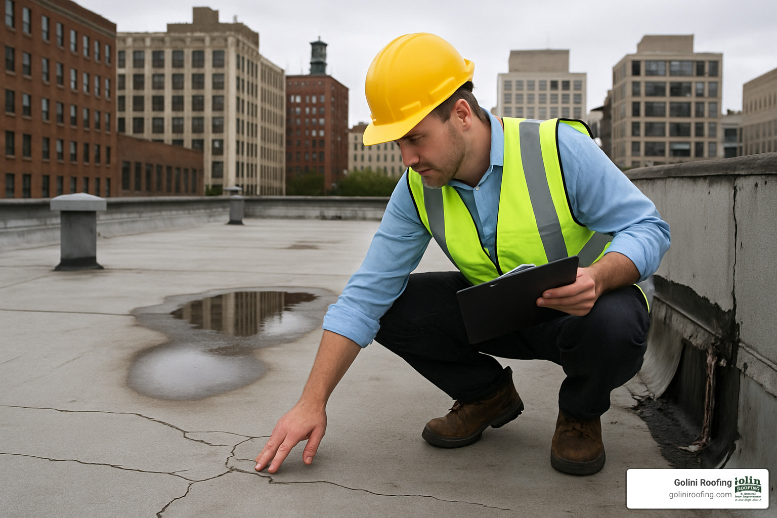 flat roof damage assessment - flat roof repairs massachusetts