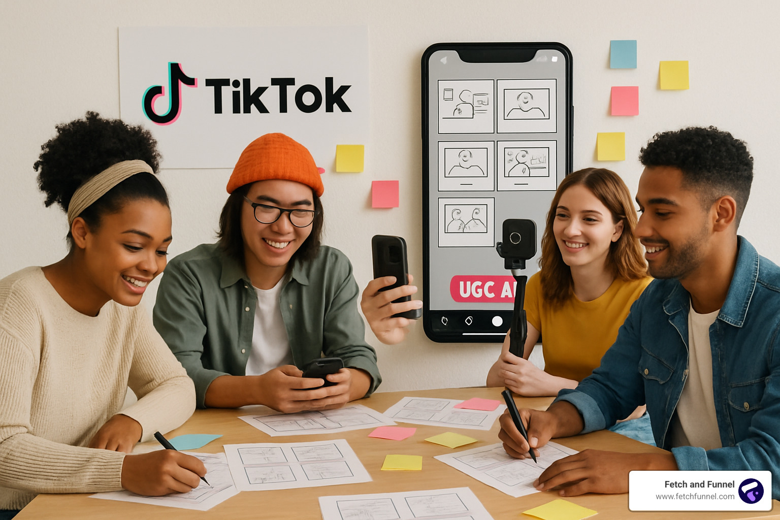 UGC content creation process and storyboard development for TikTok advertising campaigns - tiktok advertising agency