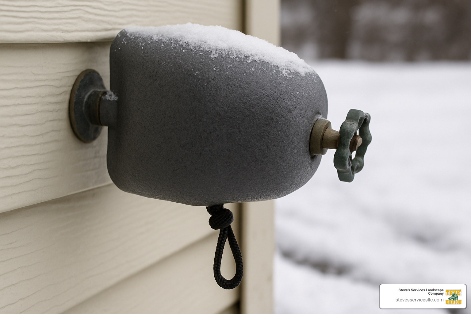 insulated outdoor faucet cover - drip pipes in winter