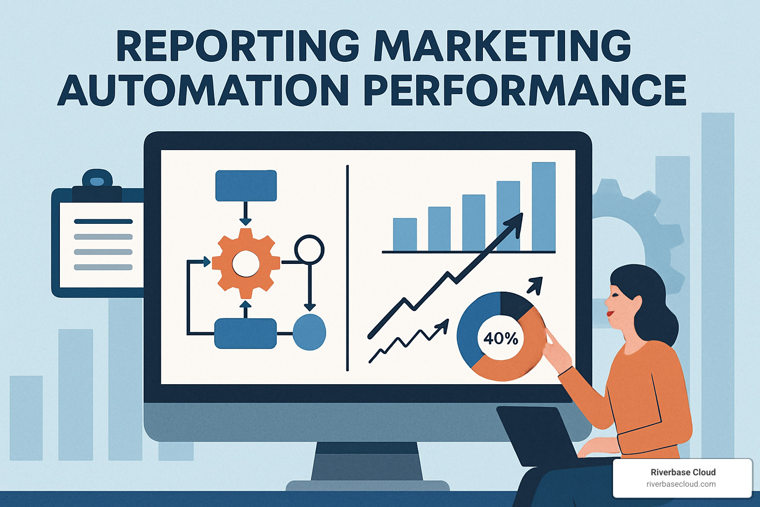 comprehensive KPI dashboard showing engagement metrics, pipeline performance, and ROI calculations - reporting marketing automation performance