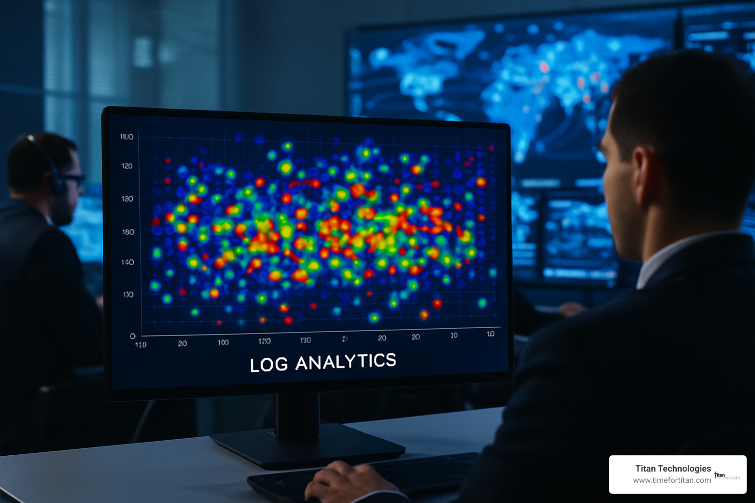 log analytics heatmap visualization - network security monitoring nj
