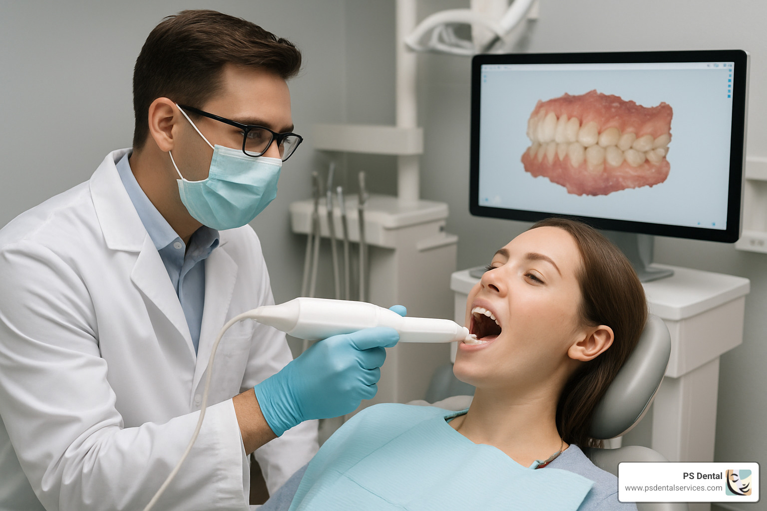 digital dental scan procedure - Tigard dental crowns