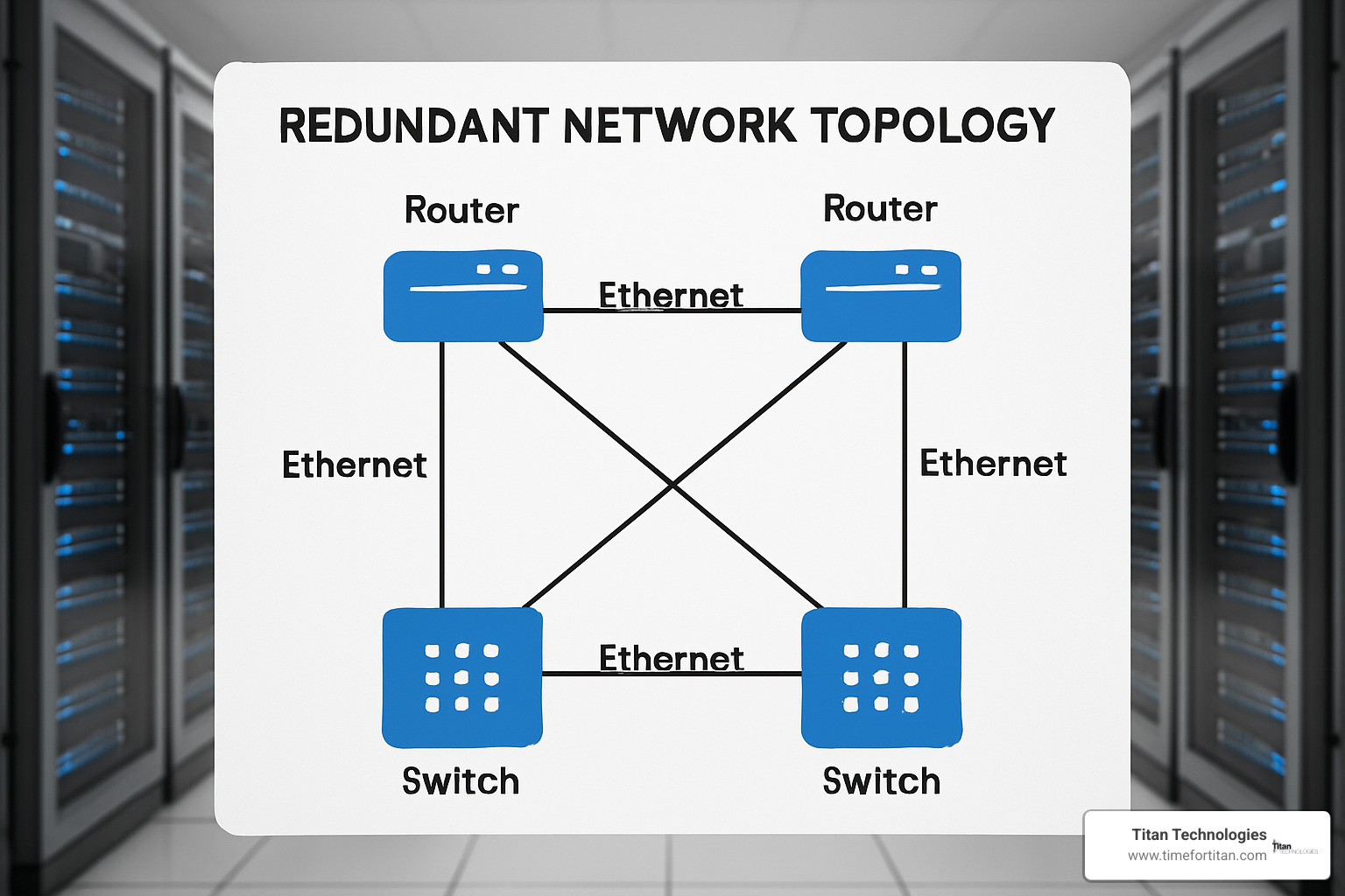 redundant network topology diagram - network management in operating system