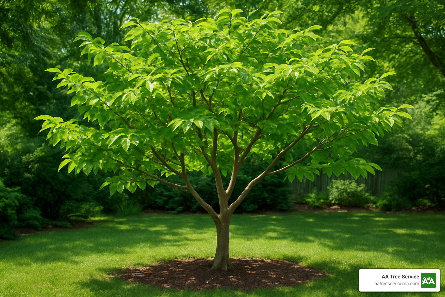 healthy dogwood showing vigorous new growth after proper pruning - pruning overgrown dogwood tree