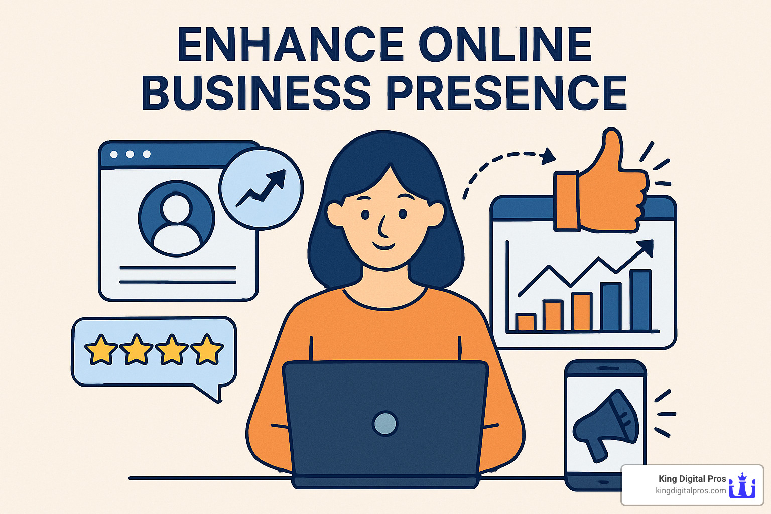 analytics dashboard showing website traffic, leads, reviews, and growth trends - Improve online business presence Analytics Dashboard Showing Website Traffic, Leads, Reviews, And Growth Trends - Improve Online Business Presence