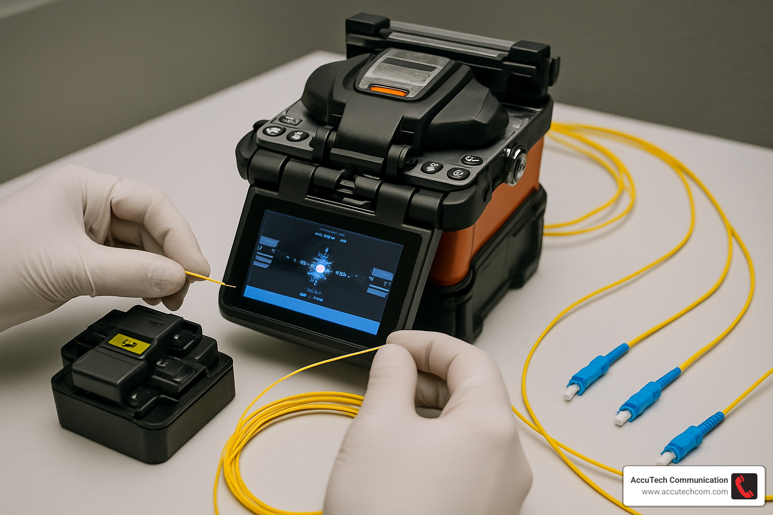 fiber optic splicing equipment - fiber optics installer