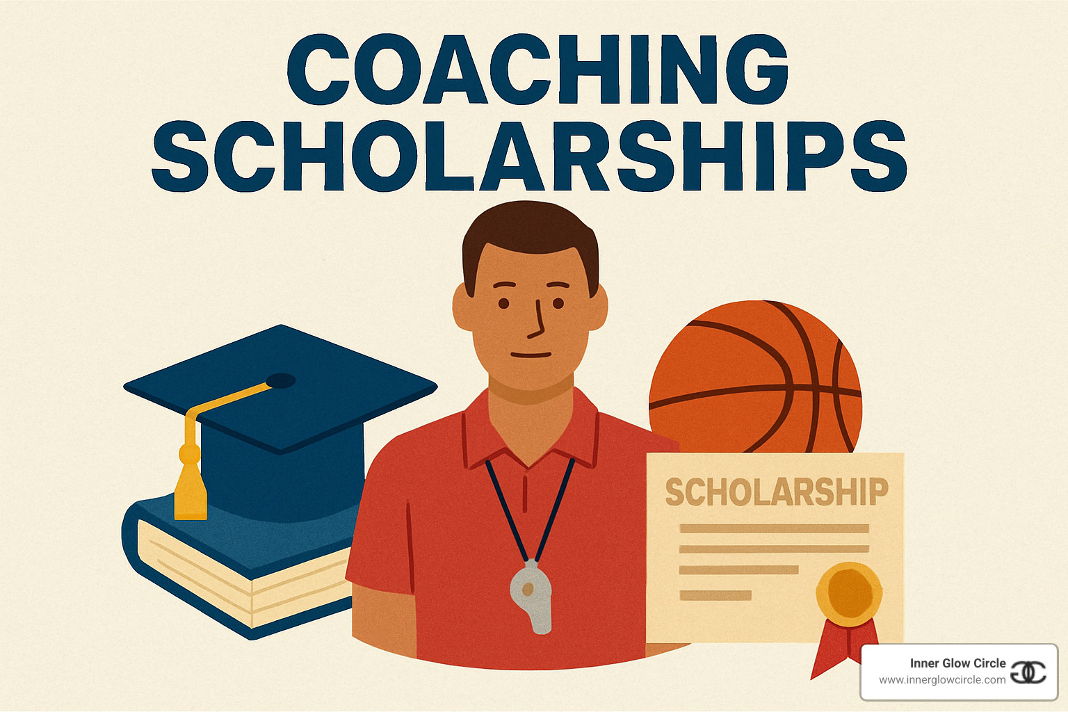 aspiring coach writing scholarship essay at desk with coaching books and laptop - coaching scholarships