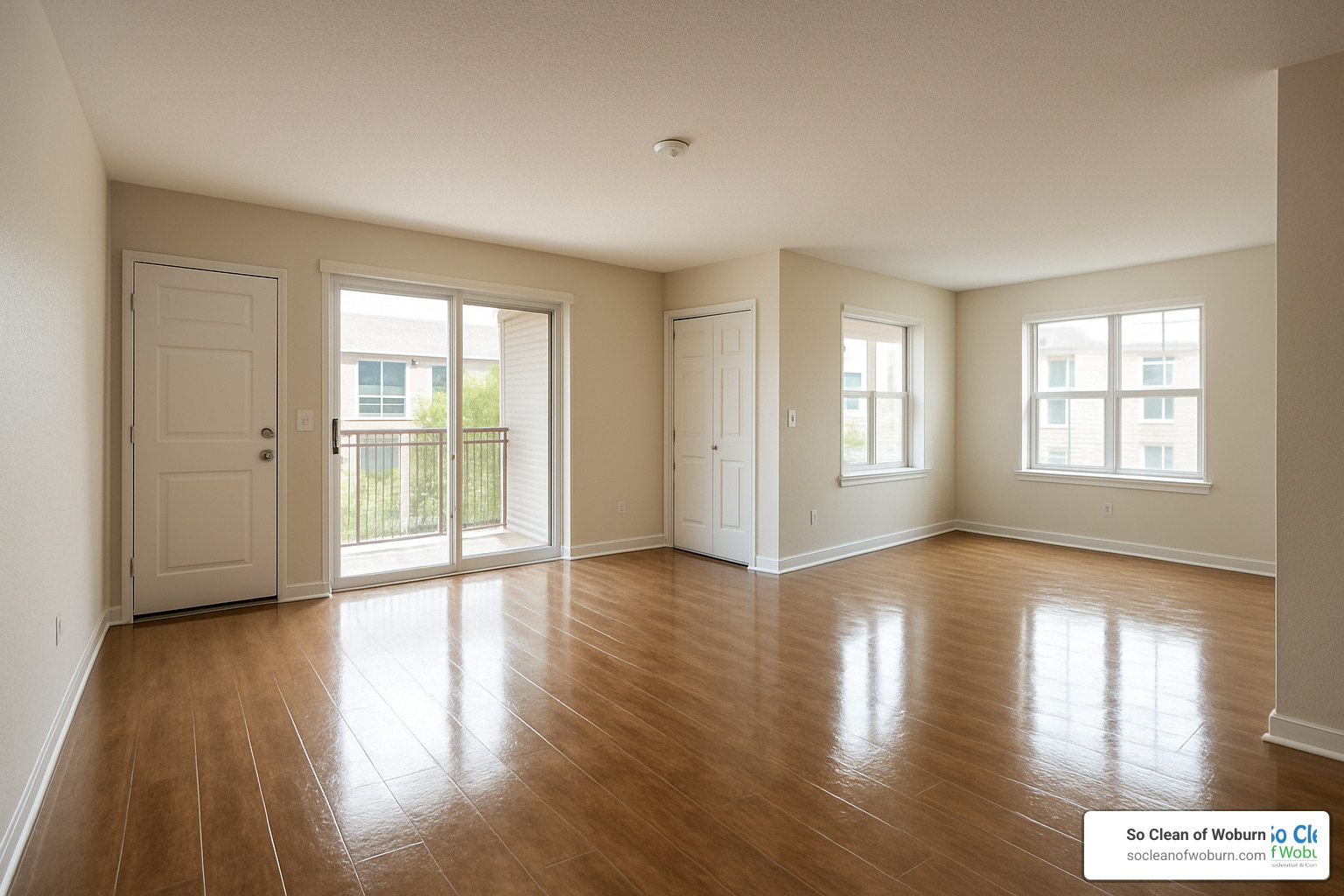 Sparkling clean empty apartment ready for new tenants - apartment clean outs