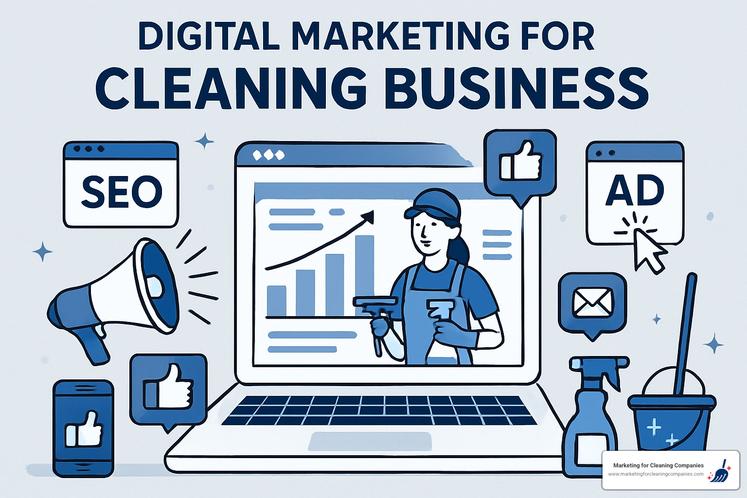 before and after website redesign showing improved mobile responsiveness and conversion elements - digital marketing for cleaning business