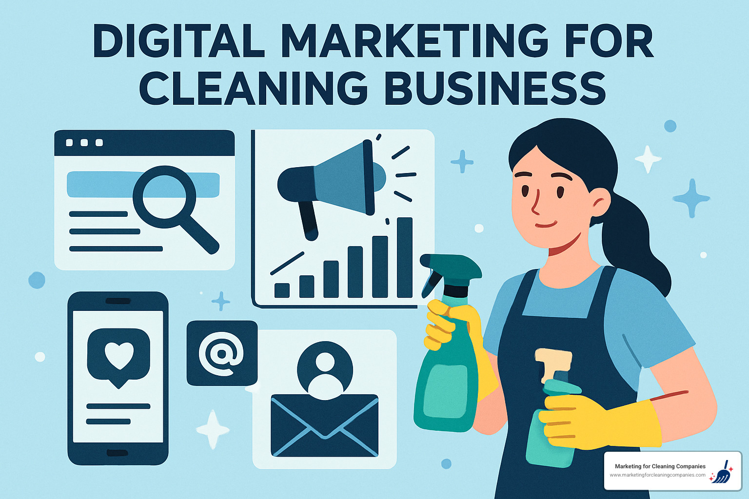 geo-targeted Facebook ad showing local cleaning service promotion - digital marketing for cleaning business