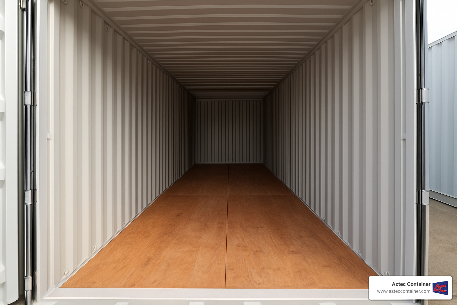 Container interior showing spacious 40ft storage capacity - 40 sea container for sale