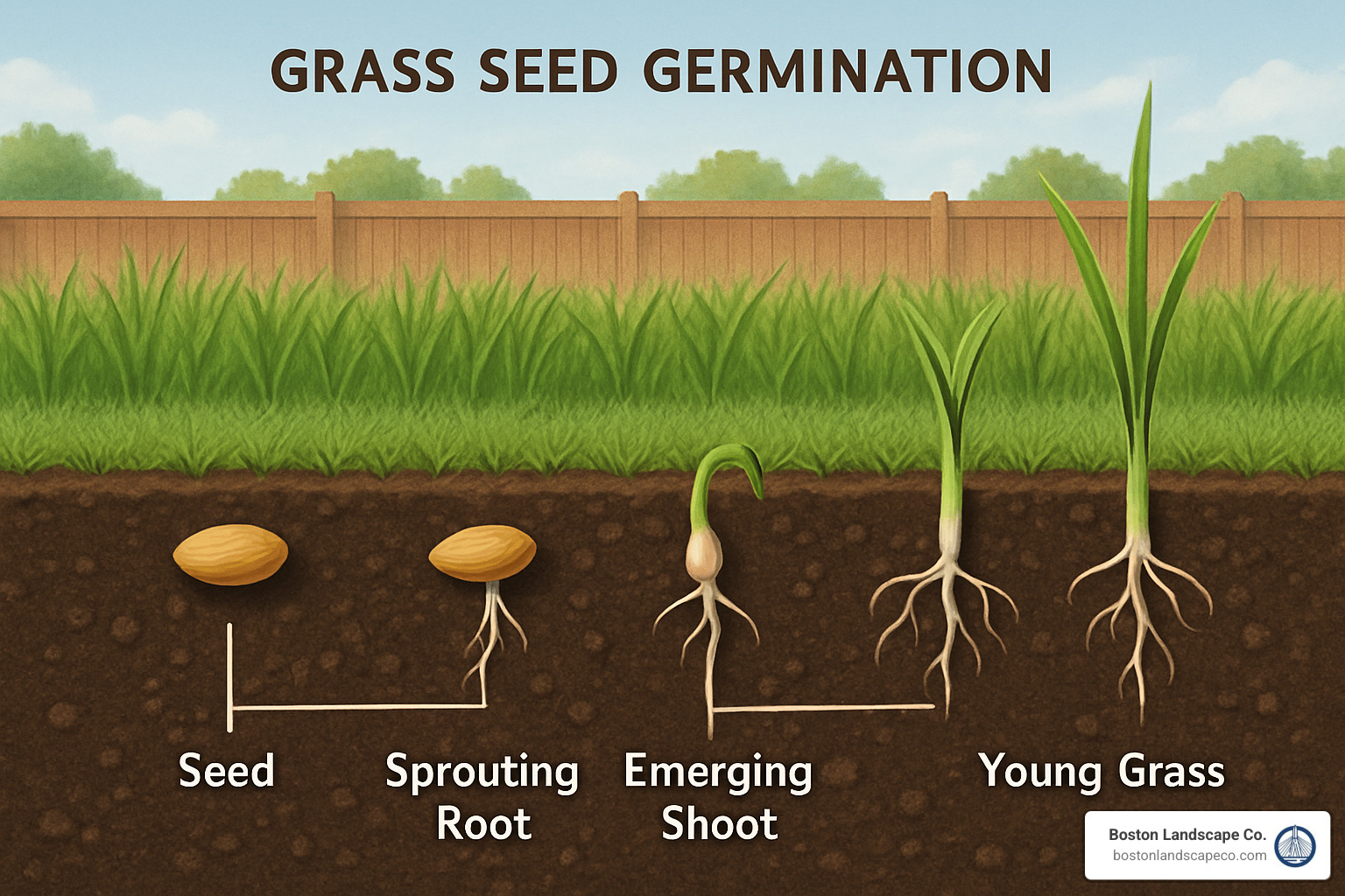 grass seed germination process - Lawn installation near me
