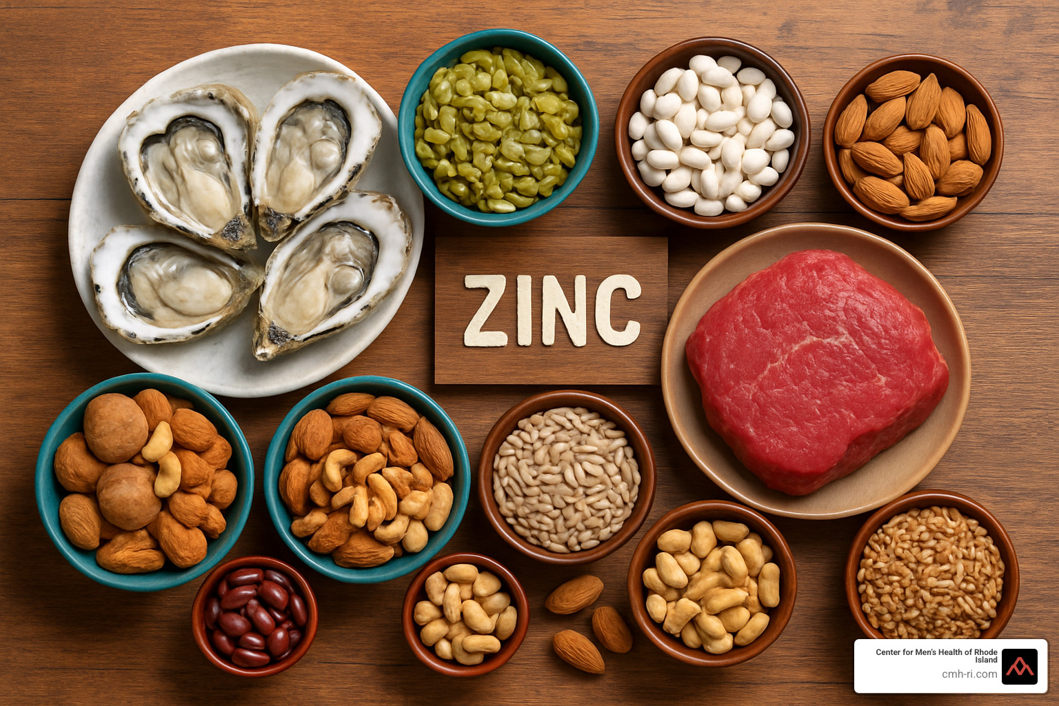 zinc rich foods - what vitamins are good for men's sexual health