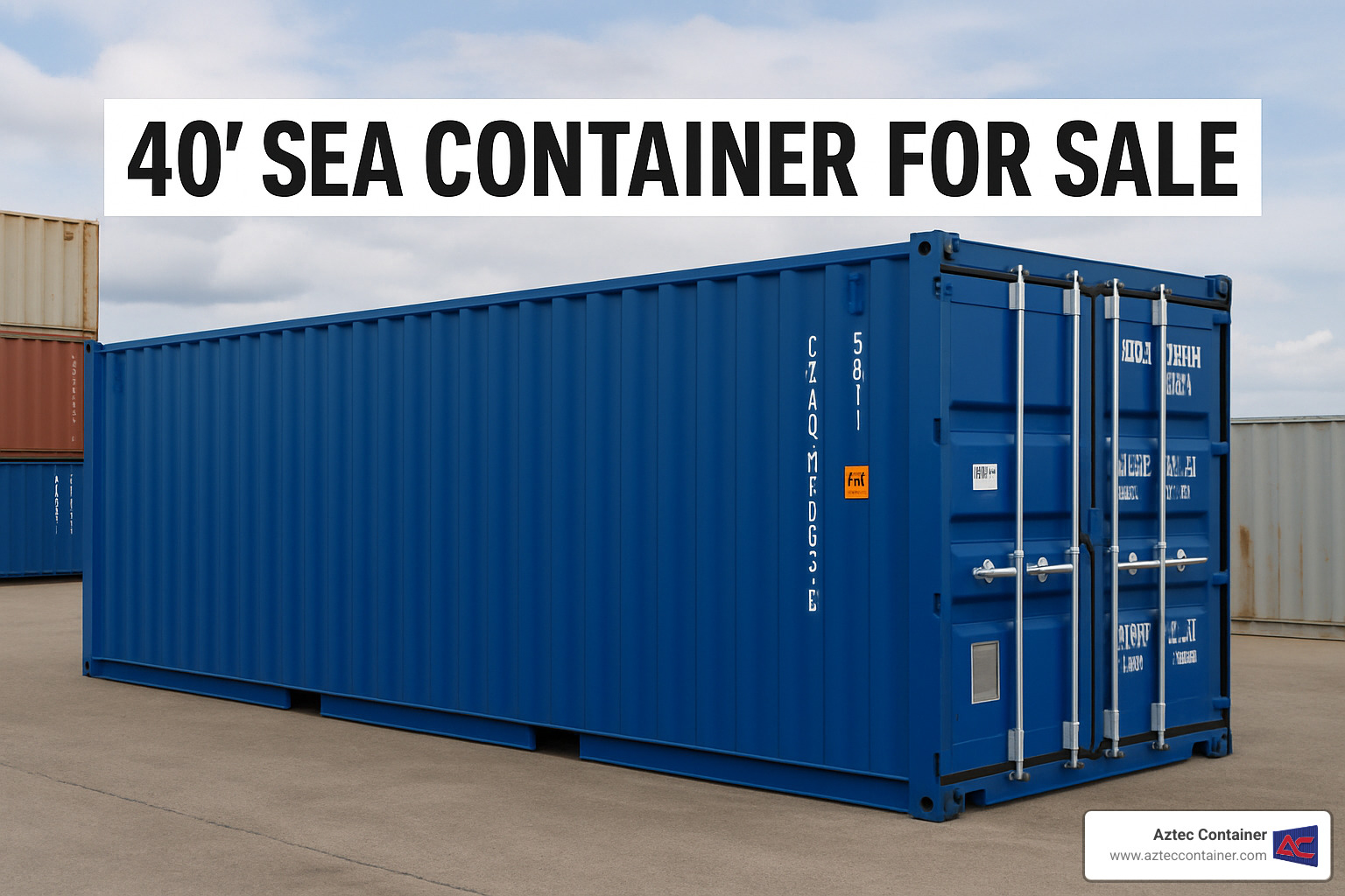 Repurposed shipping container showing sustainability benefits - 40 sea container for sale