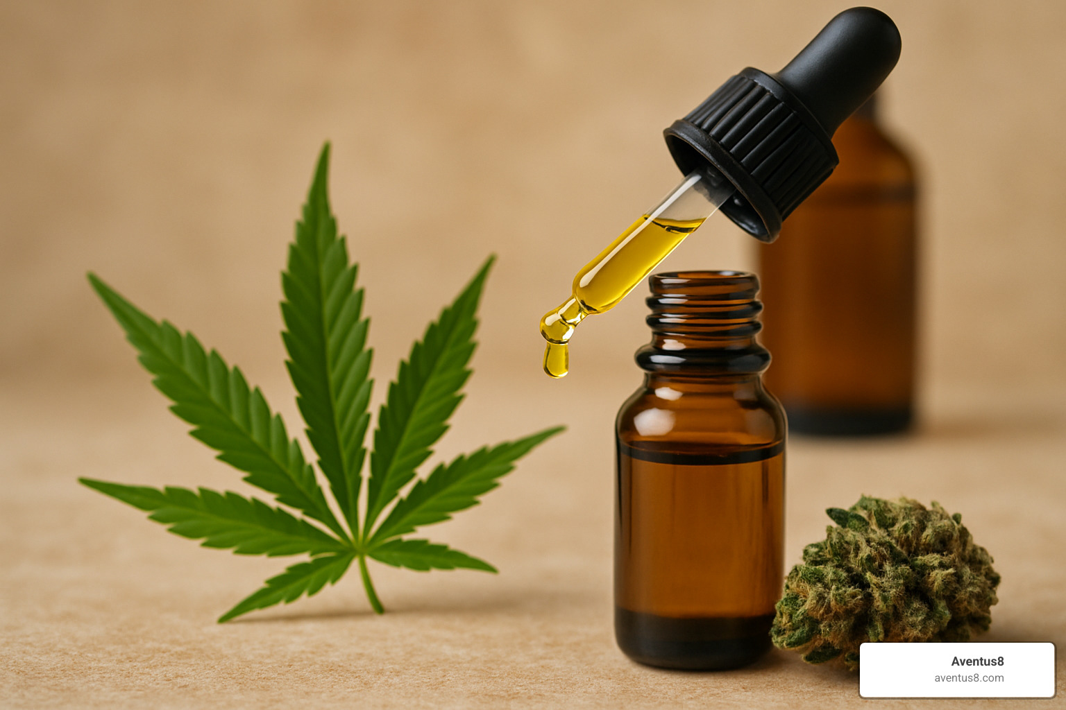 Topical cannabis oil being applied to shoulder - High-quality cannabis oils