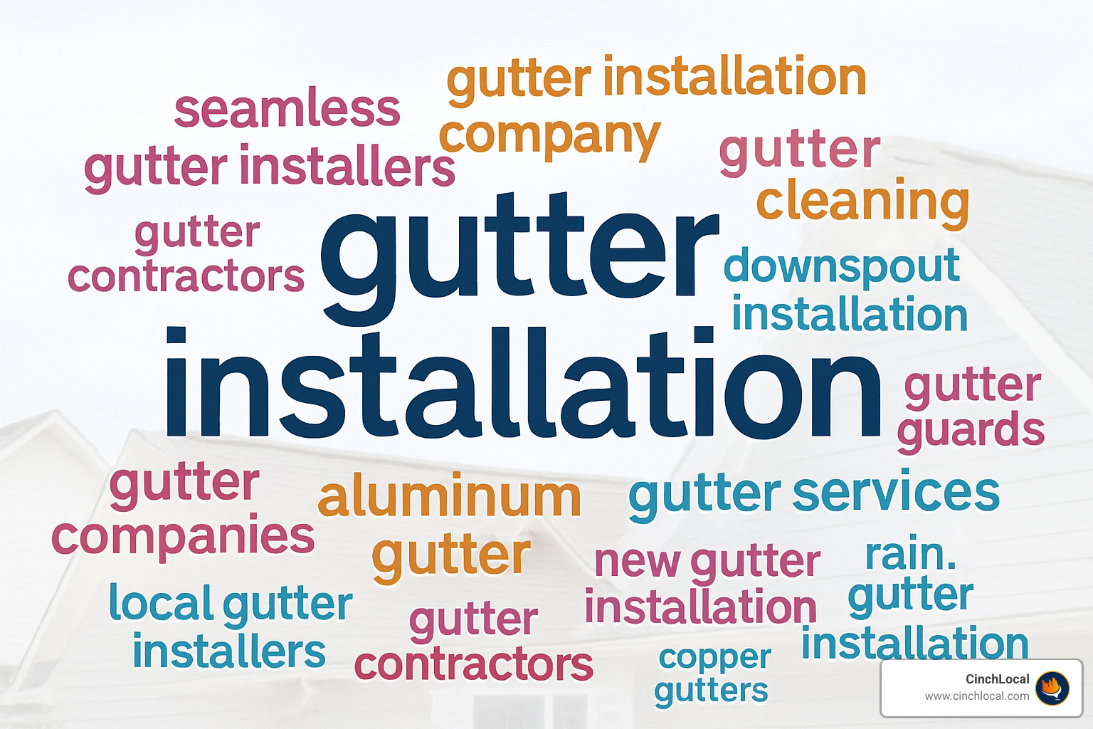 keyword cloud for gutter installation seo - gutter installation seo