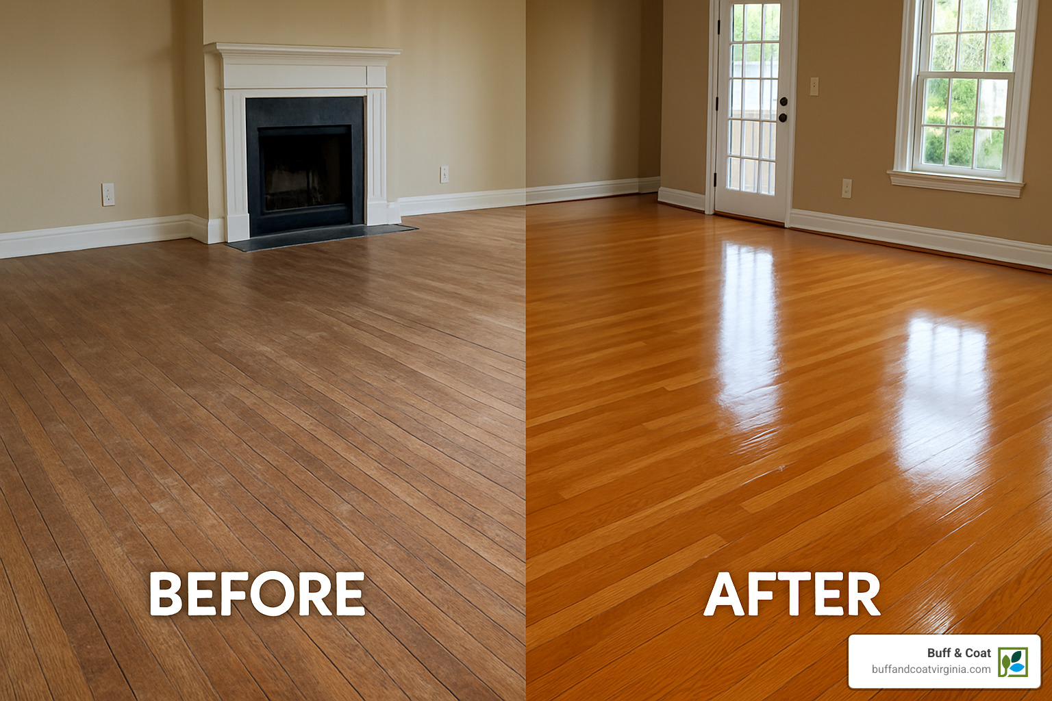 before and after hardwood floor refinishing - hardwood floor repair contractors