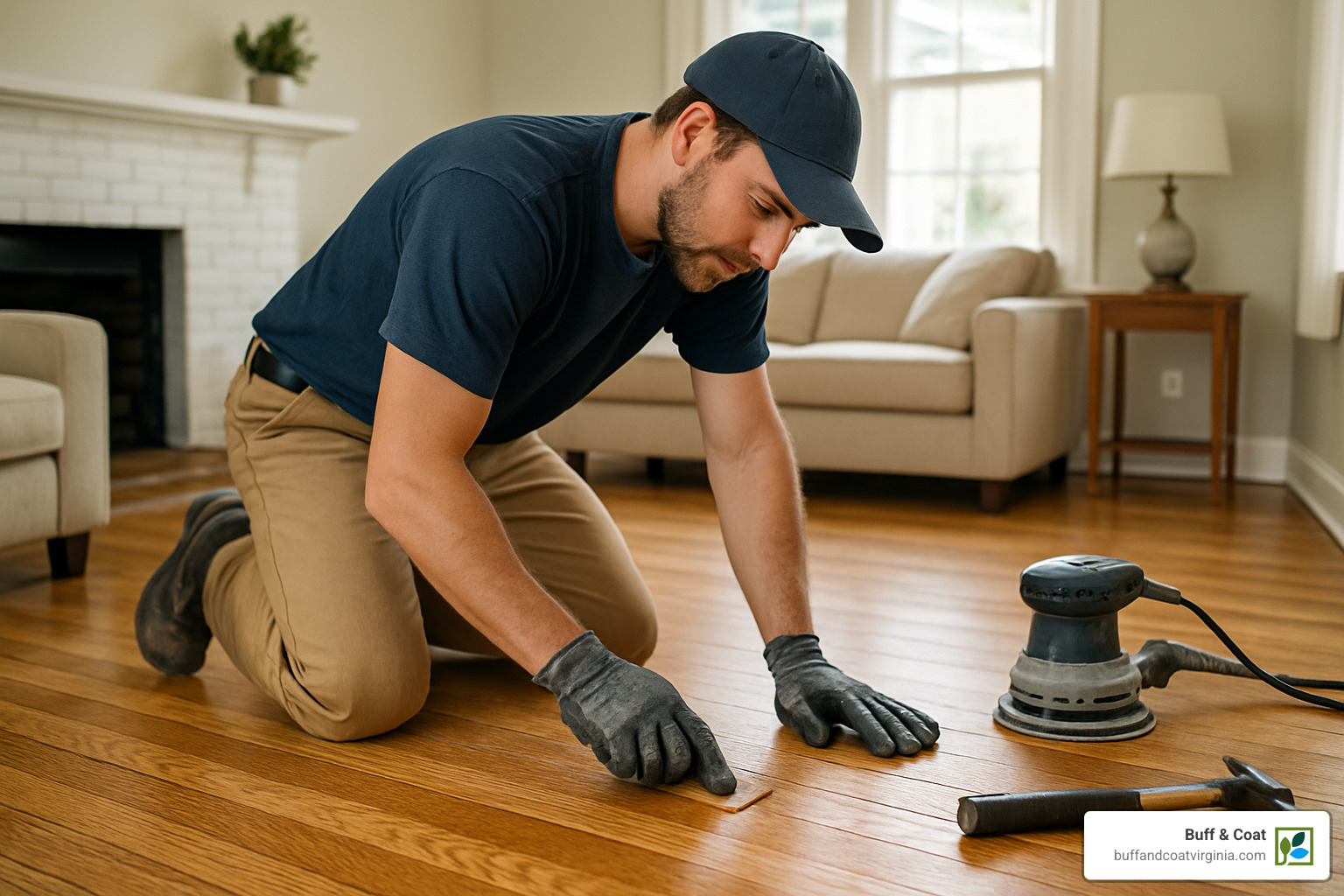 contractor working on hardwood floor repair - hardwood floor repair contractors
