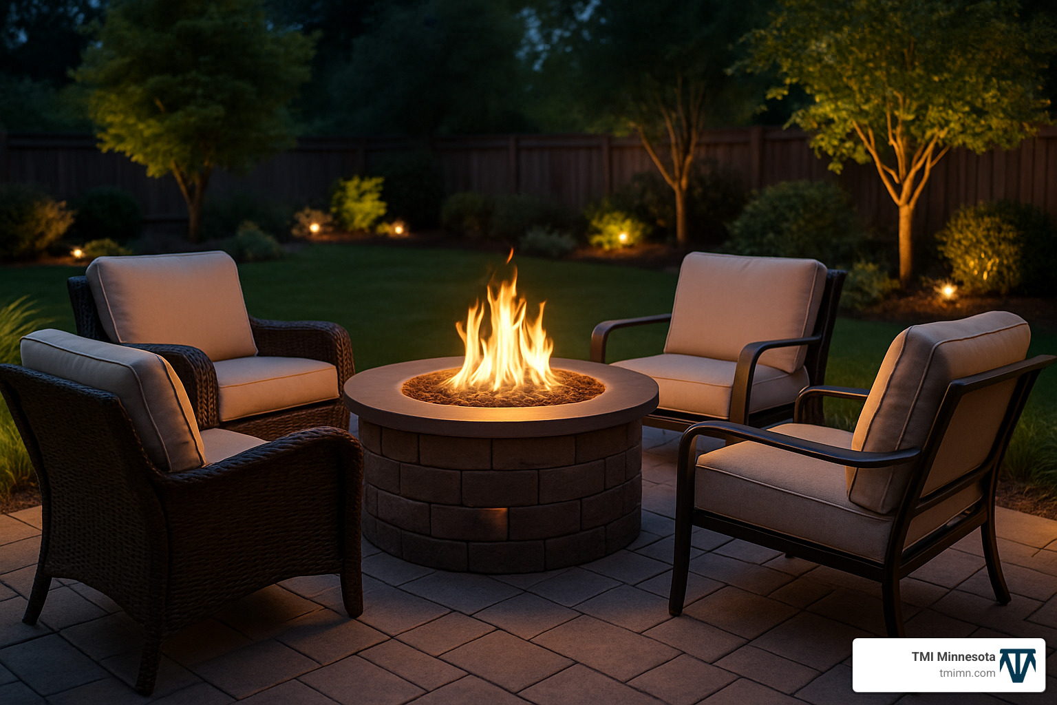 11a6efd1a40965ec40be8770a0bc0dc726b21d2e How to Install Hardscape Pavers: 10 Steps Discover how to install hardscape pavers step-by-step and boost your outdoor space with expert tips, tools, and project planning. fire pit surrounded by comfortable seating on a paver patio - how to install hardscape pavers