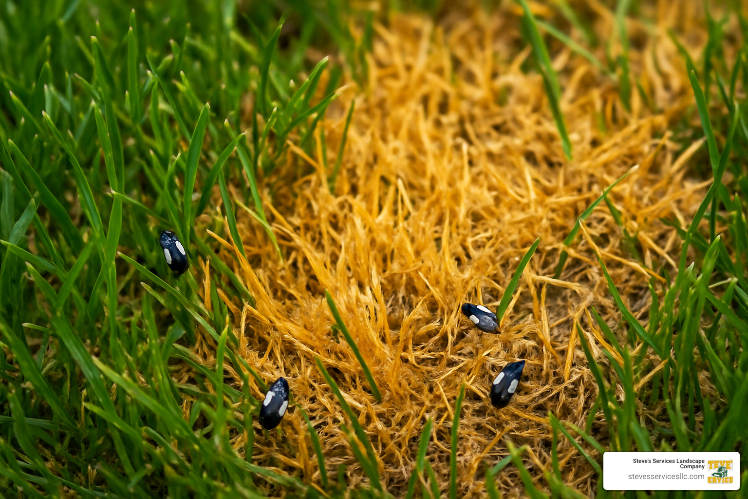 chinch bug damage on lawn - Everett lawn pest control