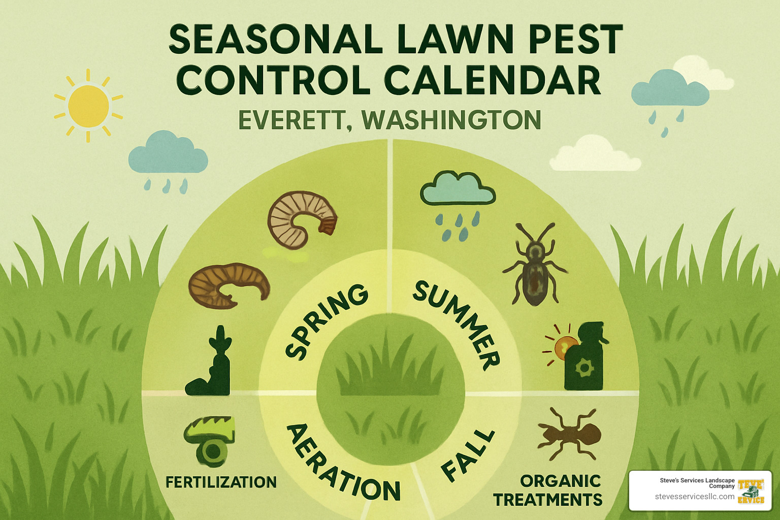 seasonal pest control calendar - Everett lawn pest control