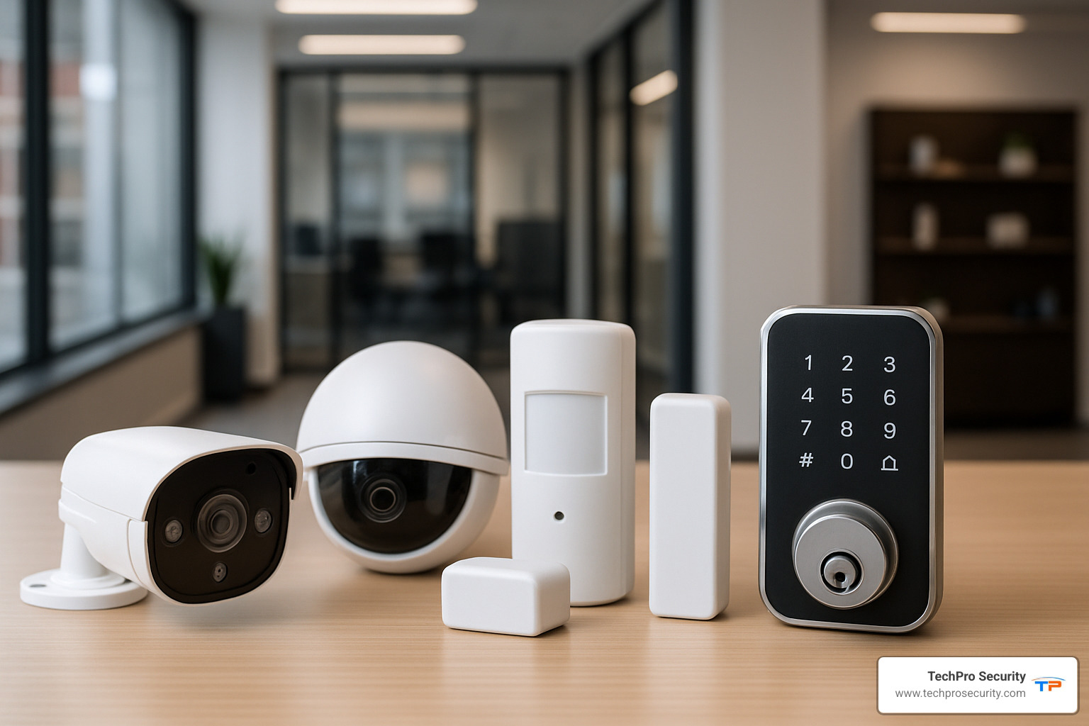 various affordable business security systems displayed side by side - affordable business security systems