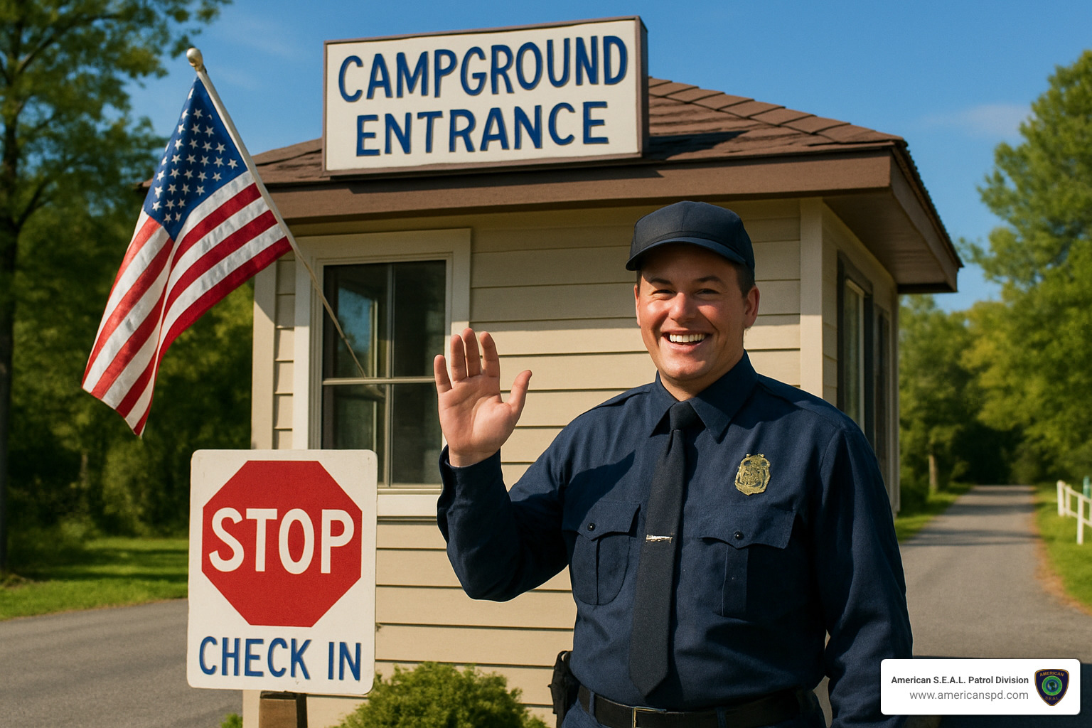 gate attendants greeting visitors at entrance - Gate attendant services