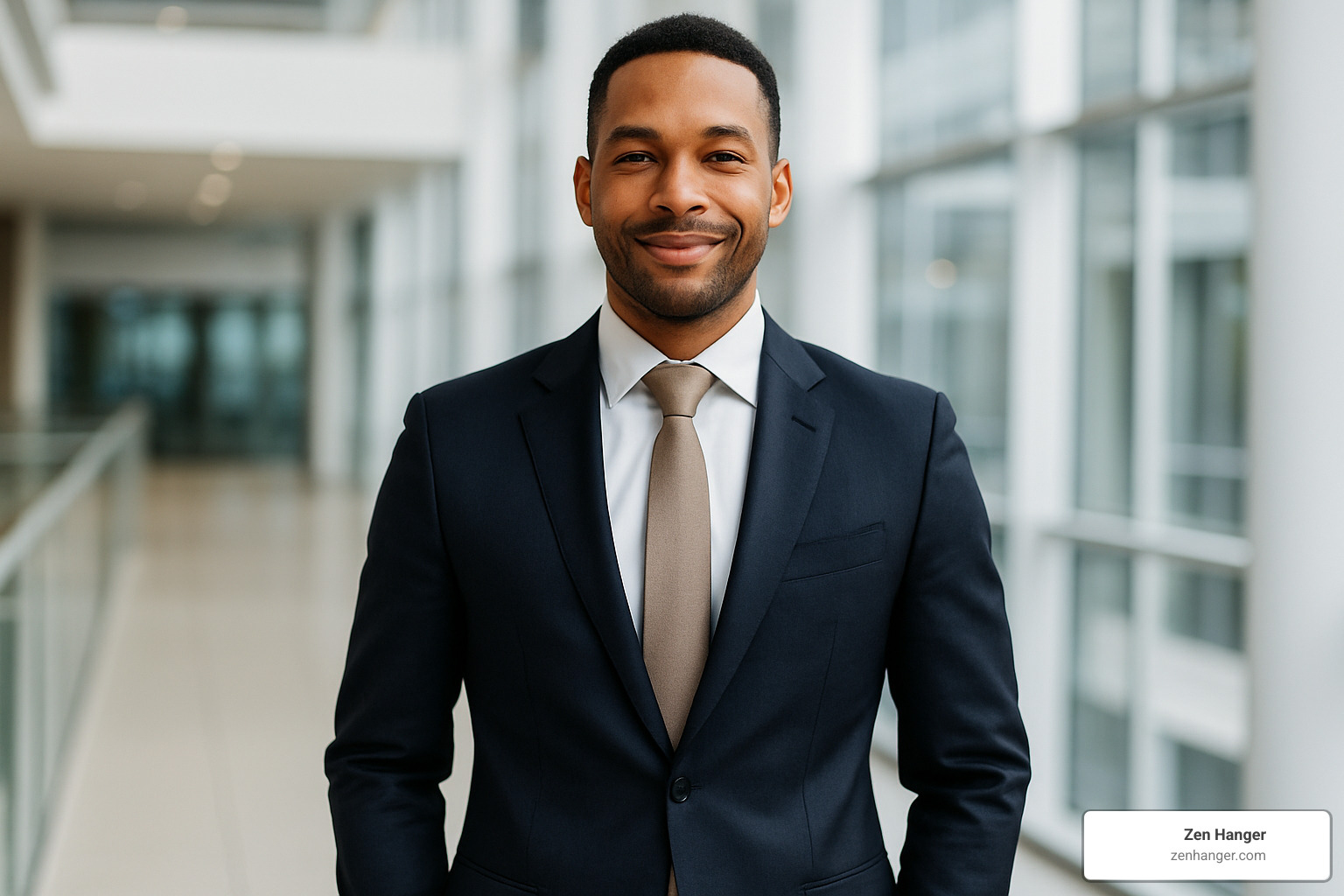 man with confident posture representing successful results - discreet penis enlargement