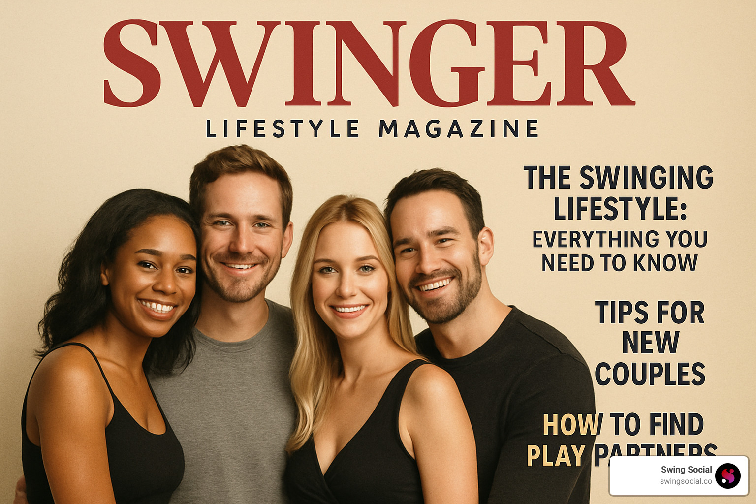 couple clicking subscribe on a digital swinger lifestyle magazine - Swinger lifestyle magazine