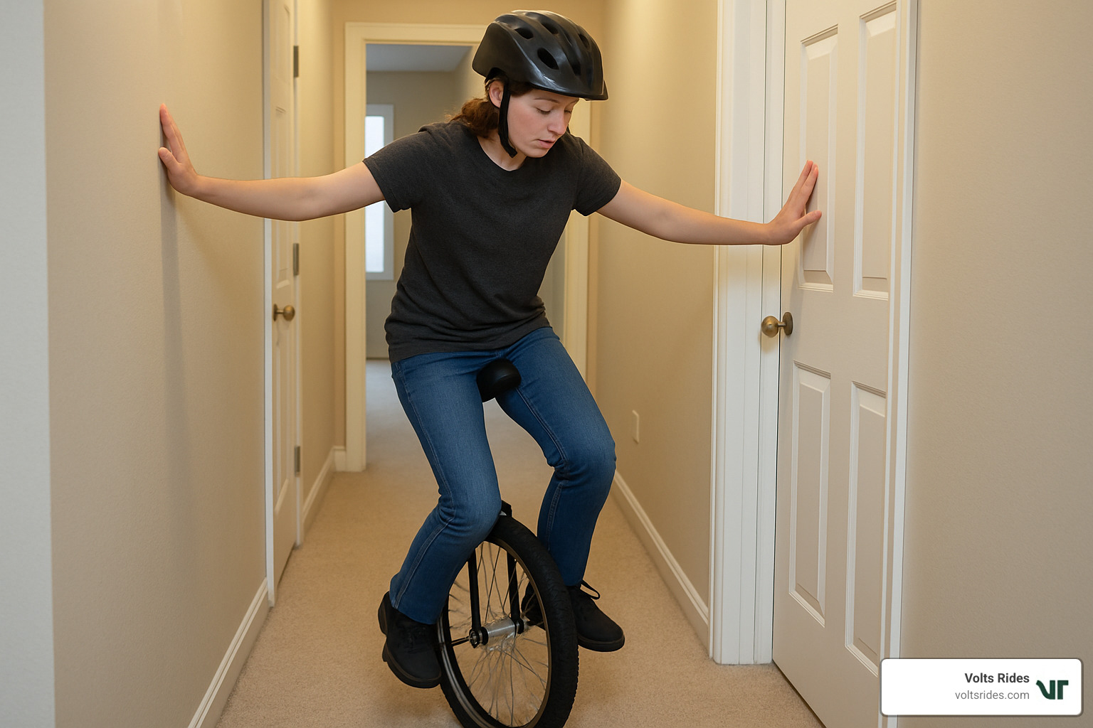 beginner unicycle practice - unicycle